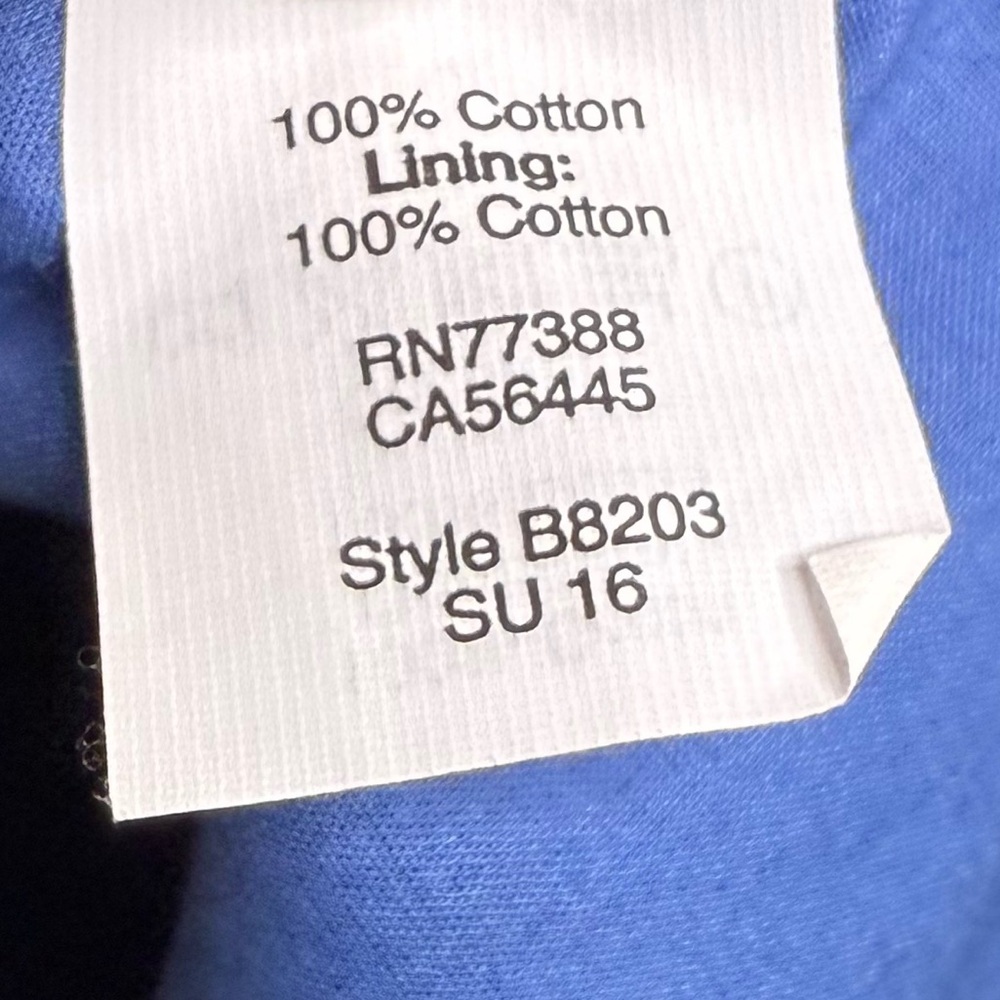 J. Crew Blue and Green Floral Pencil Skirt Size 8 100% Cotton‎ - Picture 4 of 5